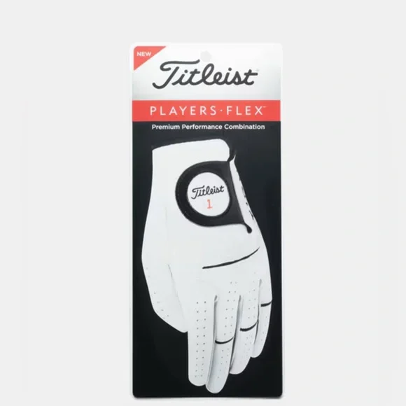 TITLEIST MEN'S PLAYERS FLEX RIGHT HAND LEATHER GOLF GLOVE - Picture 4 of 13